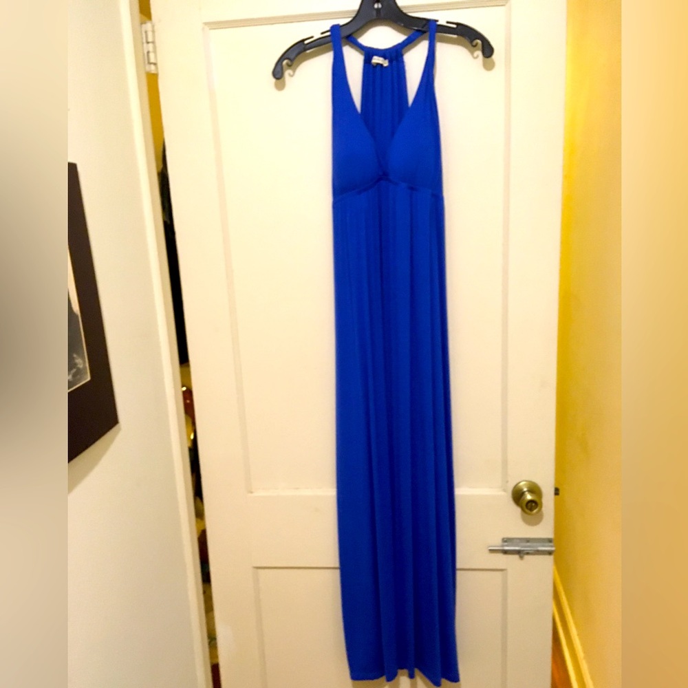 X TAREN Goddess Maxi Dress Royal Blue